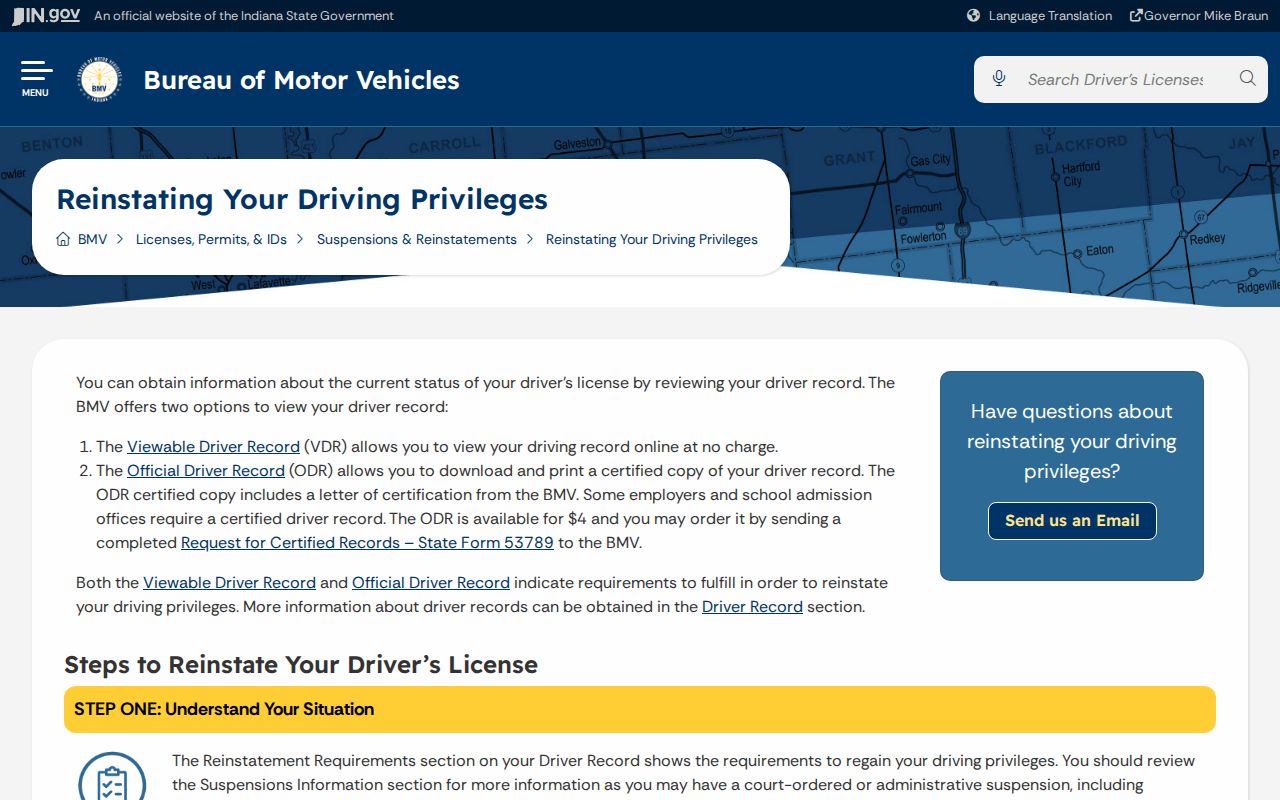 Newton County traffic warrant court documentation and BMV reinstatement guidance