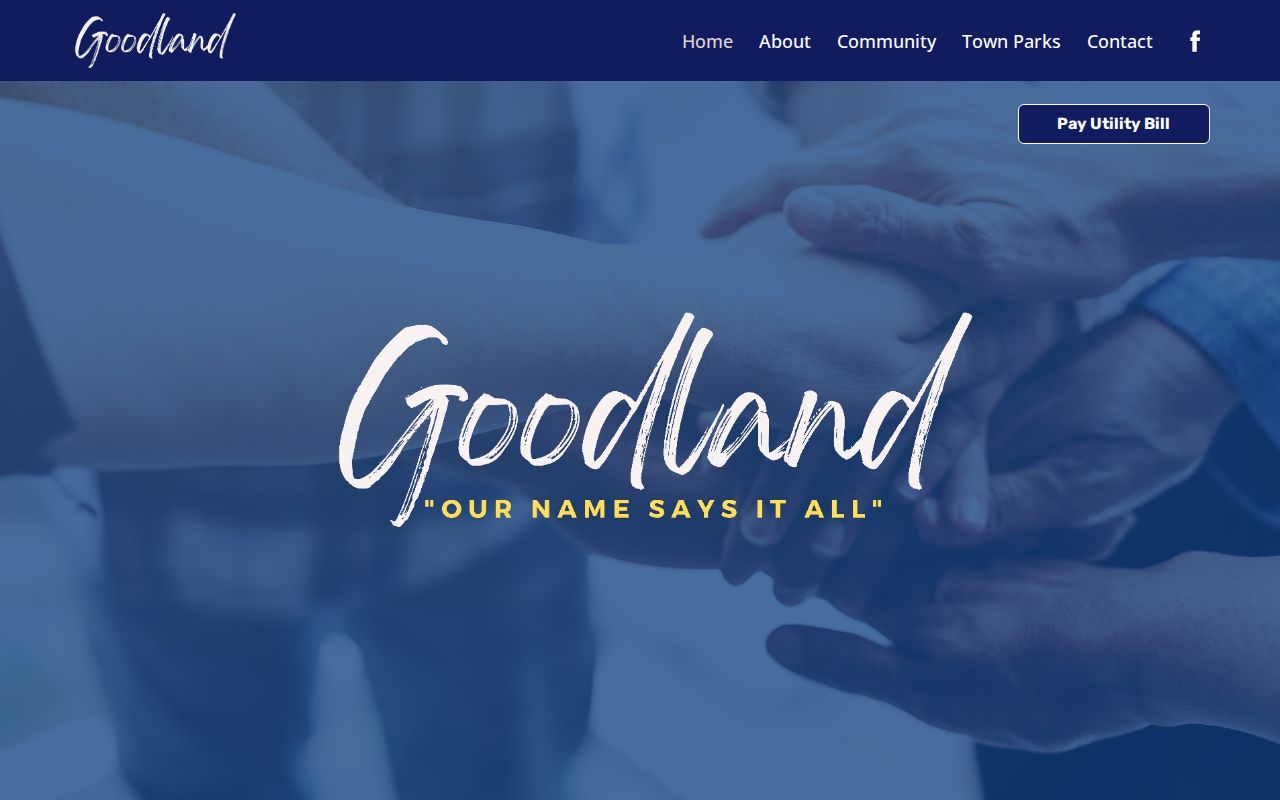 Official Goodland Indiana town landing page without a public warrant search